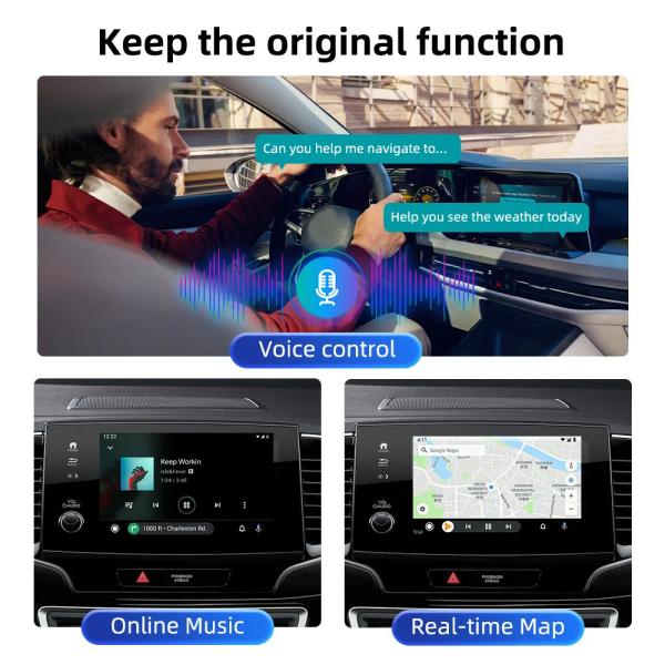 Fast Android Auto Wired To Wireless Adapter A2A Ai Box Built In Cuttingedge Dual Band Wifi