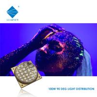 Diodo emissor de luz UV vertical da ESPIGA da microplaqueta 90DEG do diodo emissor de luz da ESPIGA da microplaqueta 2100mA 100w