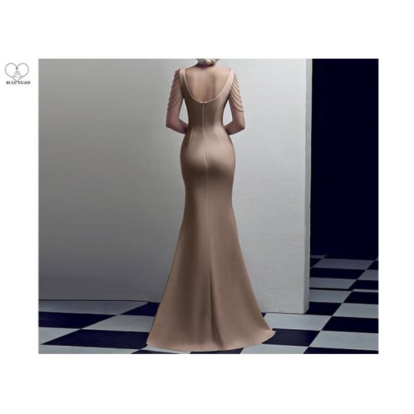 Mermaid Sexy Wedding Bridesmaid Dresses , Small Tail Elastic V Neck Ball Gown