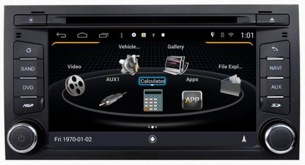 ouchuangbo 7 inch car gps sat nav s160 for Seat leon 2013 with iPod bluetooth HD 1024*600 android 4.4 system