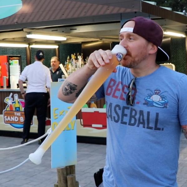 Frosted Plastic Baseball Bat Beer Cup Original Baseball Bat Shaped