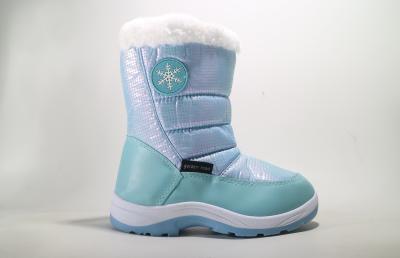 Round Toe Medium Shoe Kids Snow Boots Leather Upper infant winter shoes