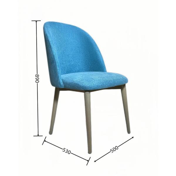 Solid Wood Fabric Accent Chair Restaurant Hotel Furnishings Customized
