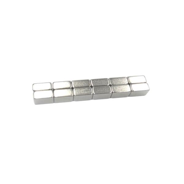 NiCuNi Coated Neodymium Iron Boron Magnet Neodymium Cube Magnets Customization