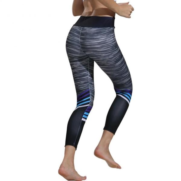 Zebra Print Yoga Pants High Waist Women Fitness Energy Seamless Push Up Calf Length Pants