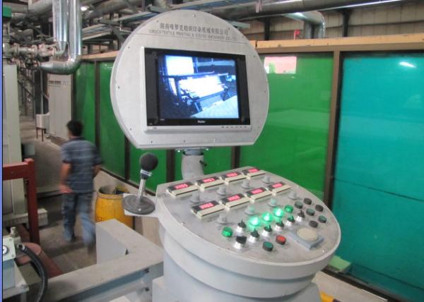 Thermal Oil Heated Fabric Finishing Machine , Automatic Door Textile Finishing Equipment 
