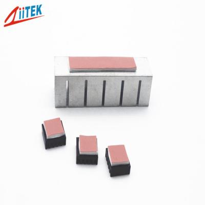 COMEU a almofada condutora térmica brandamente compressível da costa 00 do silicone do dissipador de calor 15~45 com condutibilidade térmica alta 1.25W/m-K