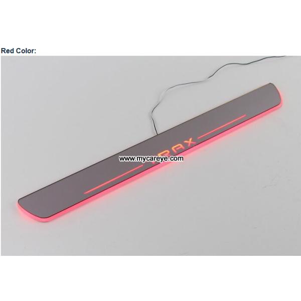 Holden Trax Car accessory stainless steel scuff plate door sill plate lights LED