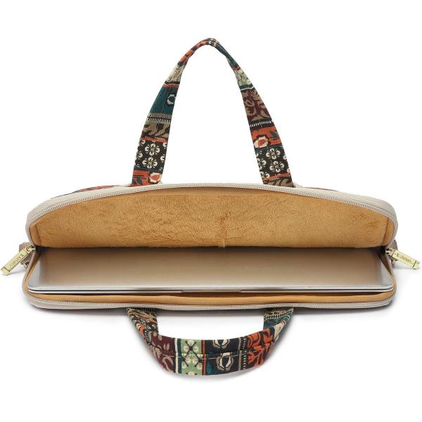 Red Bohemia Patten portátil a prueba de agua hombro bolso de mensajería funda manga para 12 pulgadas 13,3 pulgadas portátil