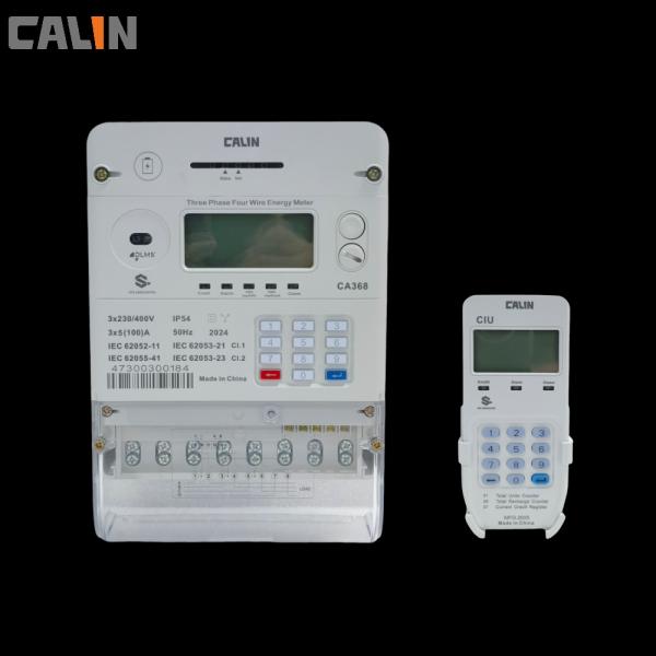 STS Commercial 3 Phase Electric Meter , Prepayment Electricity Meters