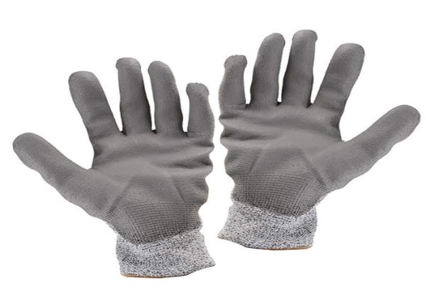 Level 5 Industrial Cut Proof Work Gloves Pu Coated Gloves Sample Freely