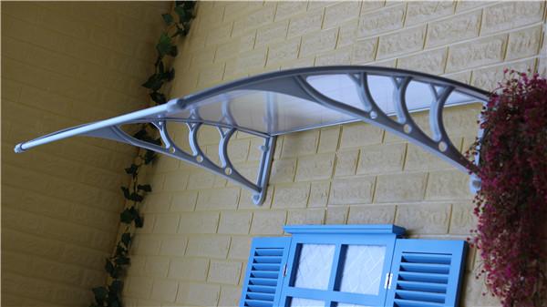 Waterproof Outside Door Canopy Sun Shelter UV Resistant Alu Patio Balcony Use