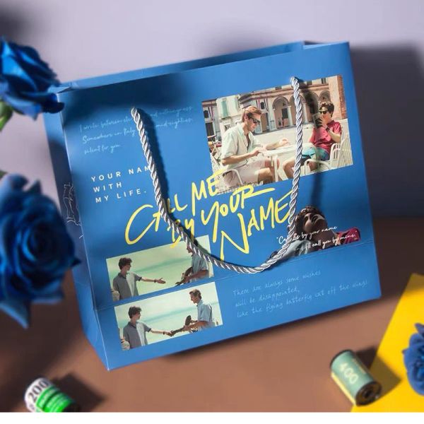 Personalised Printed Takeaway Paper Bag Tote With Handle