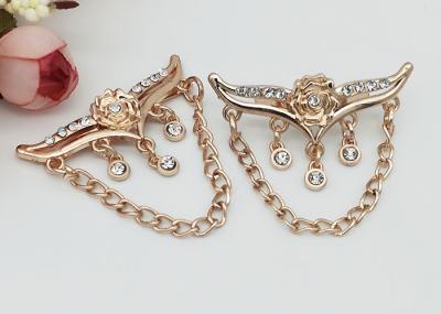 Corrosion Resistant Customized Shoe Accessories Chains For Gifts Shoe , Ladies Shoe