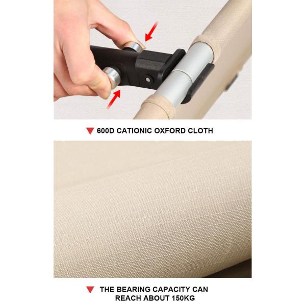 кроватка располагаясь лагерем кровати 190x65x38cm 600D катионоактивная Оксфорд складная на открытом воздухе военная складывая