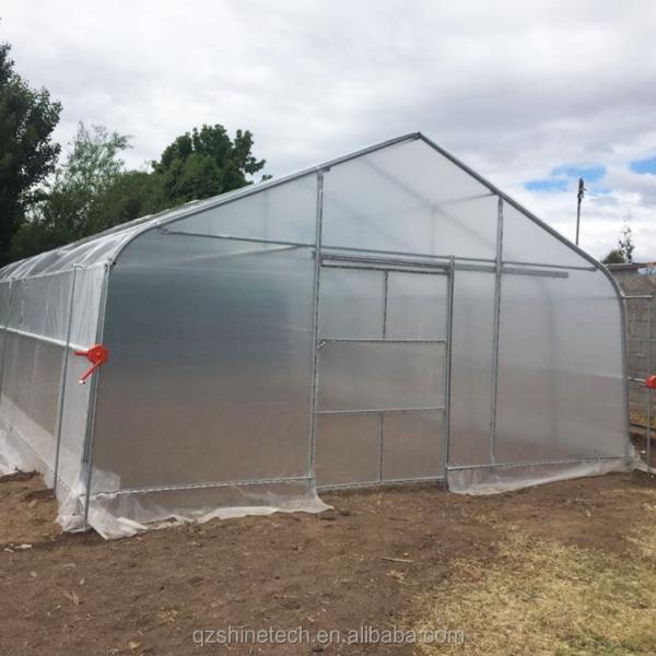 300 Square Meter Cucumber Greenhouse Single Span Tunnel Design