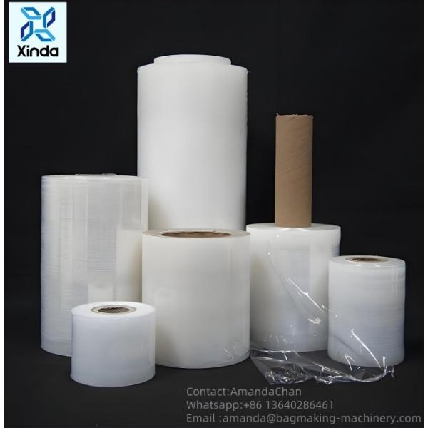 Película de estiramiento de PE personalizada Película de envoltura de película de embalaje expreso Película de plástico autoadhesiva Paletas industriales