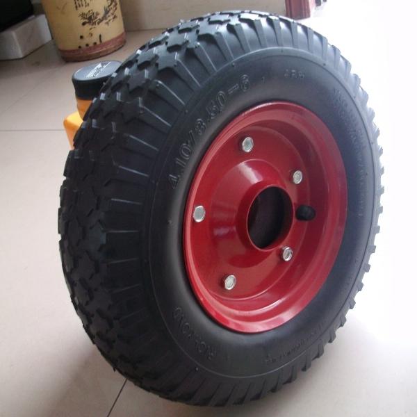 Luckylion TR13 Semi Pneumatic Rubber Wheels 3.00-8 Load Capacity 70-260kg
