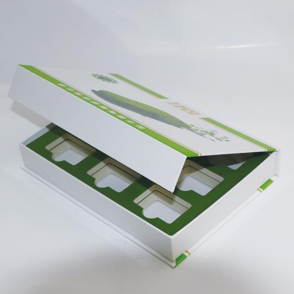 SGS Iridescent Paper Embossing Debossing Book Shaped Boxes