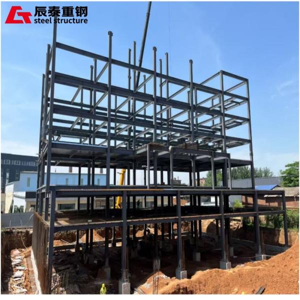 Prefabricated Multi Storey Steel Frame Construction High Strength Lightweight