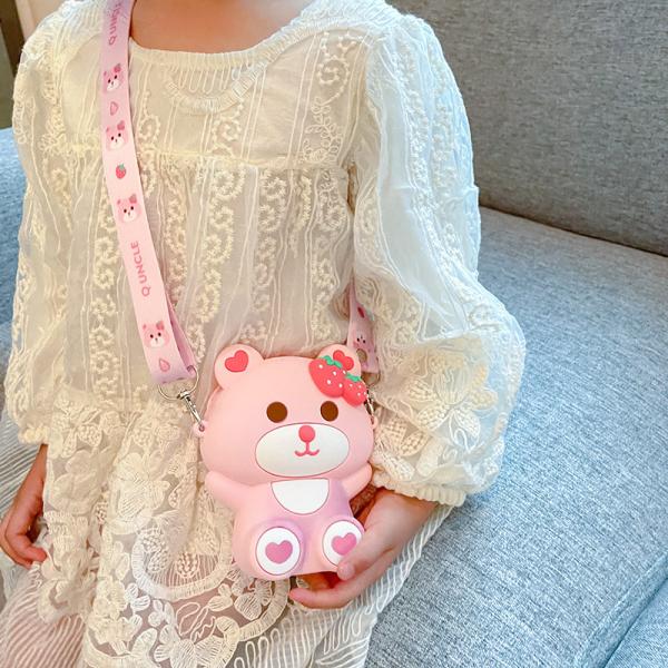 Медведь Легкий силиконовый карандаш для хранения канцелярских принадлежностей