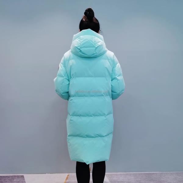 FODARLLOY F23516 Ladies Warm Hooded Cotton-padded Clothes Women Slim Long Winter Jackets Women Coats