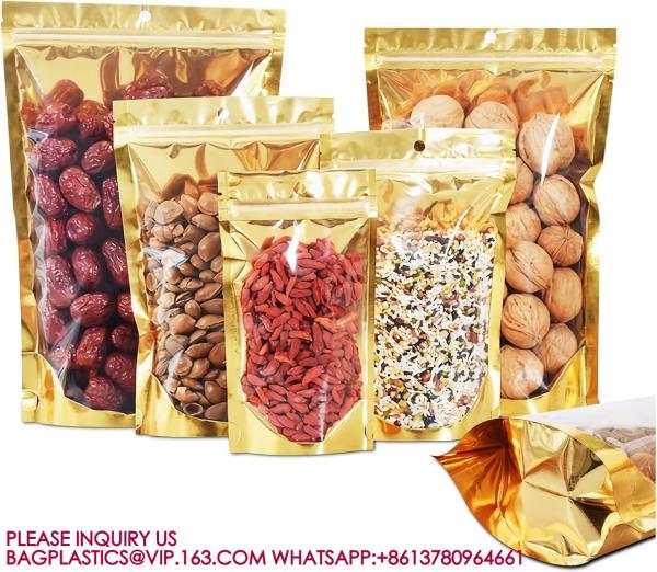 Resealable Storage Bags Packaging Foil Mylar Pouches Small Business, Foods, Party Favors