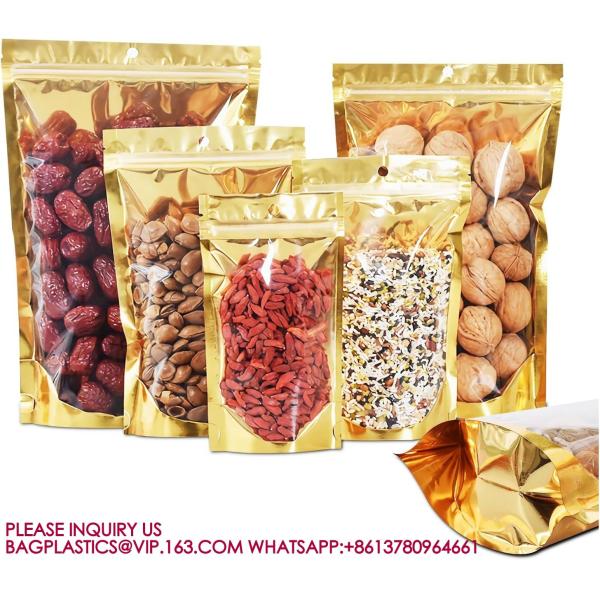 Resealable Storage Bags Packaging Foil Mylar Pouches Small Business, Foods, Party Favors