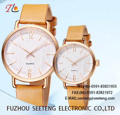 WHOLESALE PU STRAP ALLOY CASE QUARTZ WATCHES COUPLE WATCH