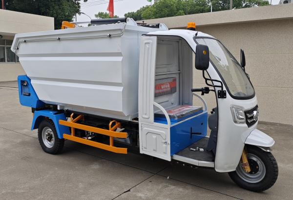 Three Wheeled New Energy Electric Rear Bucket Waste Collection Truck