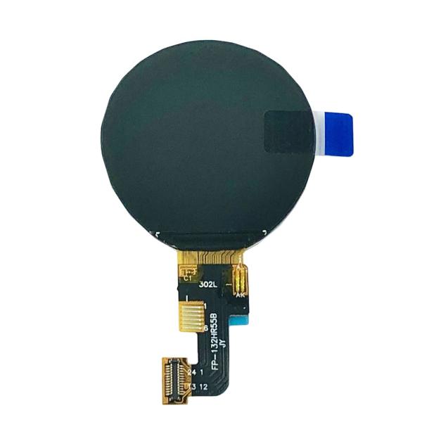 Pantalla TFT Redonda de 1.32 pulgadas, resolución 360x360, interfaz QSPI, IC controlador GC9C01, brillo 450C/D