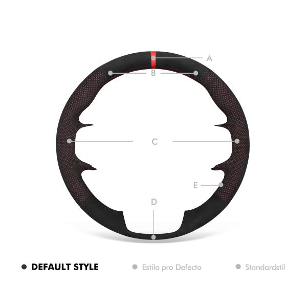 Car Accessories Customized Dark Soft Suede Steering Wheel Cover for Ford Bronco 2021 2022 2023 2024