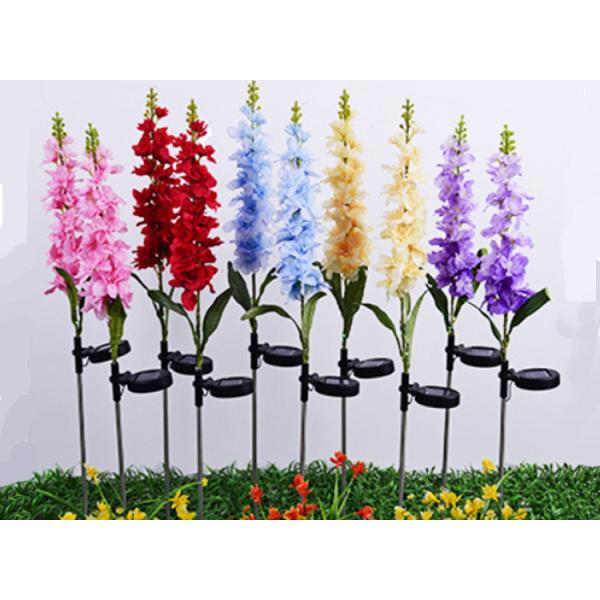 Solar Artifical Violet Lights Outdoor Lawn Park Decoration Lamp LED Silk Violet Lamp