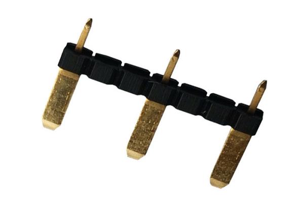 Pin Header fêmea redondo durável 1x3 Pin Single Row Gold Flash 3,0 ampères