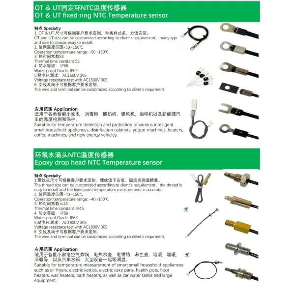 Thread Head Ntc Temperature Sensor PT100 R J Thermocouple Thermal Sensor Switch