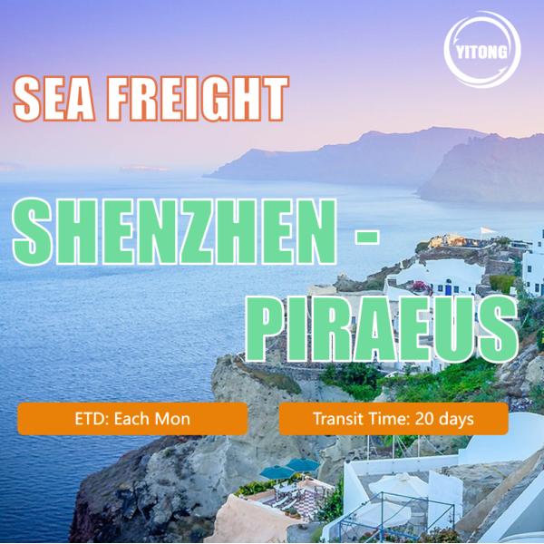 20 Days International Sea Freight Forwarding Services From Shenzhen To Piraeus Greece