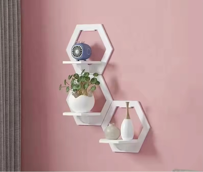 High Quality Wall Organizer Floating Storage Shelves Wall Mounted Flower Pot Holder Racks for Living Room Bedroom