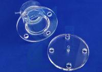 Flange clara do tubo de quartzo fundido para o laboratório