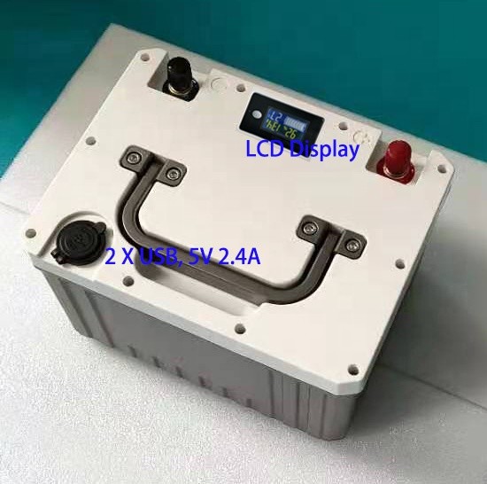 UN38.3 12V 100AH LiFePO4 24V 50Ah Fishing Boat Battery