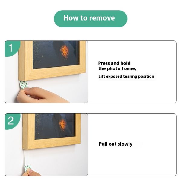 Acrylic Adhesive Removable for Magic Tape No Trace Back Arrow Tape for Photos Nail-Free Hook Artifact for Wide