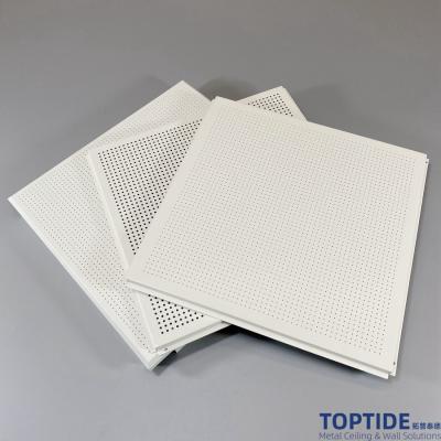 Decorative False Drop In Ceiling Tiles Fireproof Aluminum / Steel T24 Lay In Ceiling With T Bars