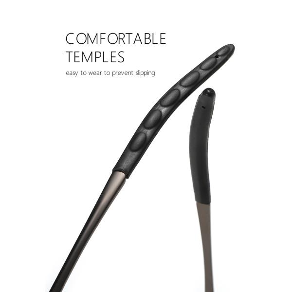 Polarized Photochromic Mens Luxury Sunglasses BSCI Color Changing Lens