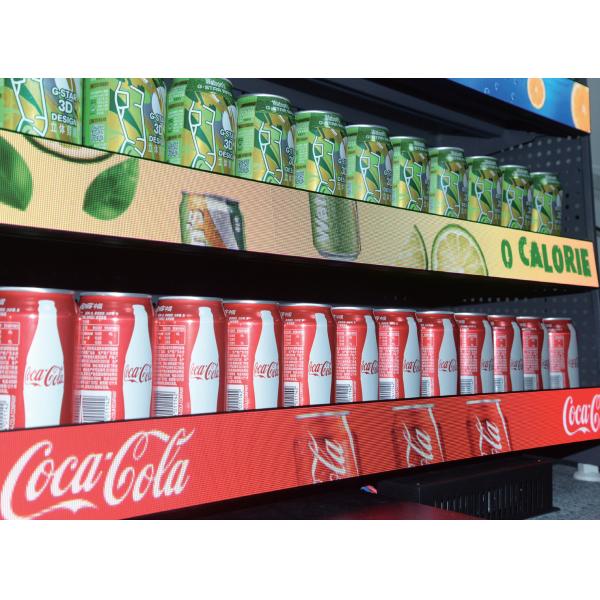 300*60mm P1.25 LED Shop Shelf Screen COB GOB Aluminum Thin WiFi LED Screen