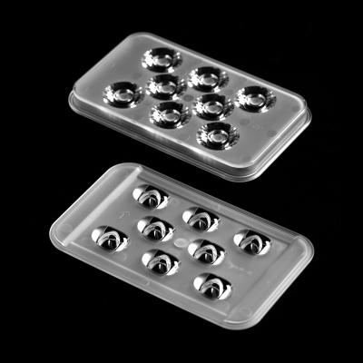 PC PMMA Material Lente LED para iluminação de rua 7070 Fonte de luz OEM