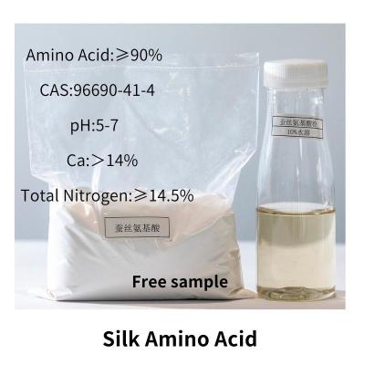 Peptide de seda branco Hydrolyzed do pó da matéria prima de seda dos ácidos aminados