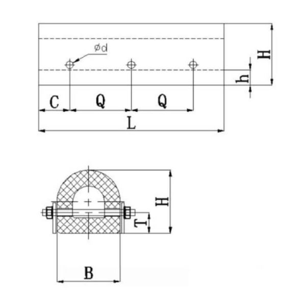 D-Type Rubber Fender Marine Fender with High Energy Absorption Convenient Mounting and Small Bottom Width