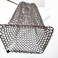 A cor de prata soldou a parede de 1.2mm Ring Mesh Fabric For Decoration Facade