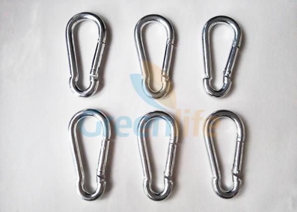 Iron Material Galvanized Snap Hook Carabiner Safety Silver Nickle Plating