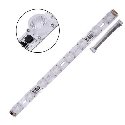 Sinal da tira da barra do diodo emissor de luz do Lit da borda de Dimmable que ilumina C.C. 24V 8LEDs para a caixa leve