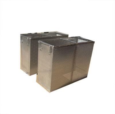 304 316 316L Stainless Steel Wire Mesh Trays For Medical Cleaning Filter Box